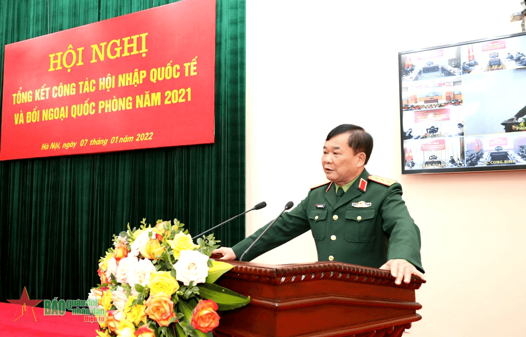 Tổng kết công tác hội nhập quốc tế và đối ngoại quốc phòng năm 2021