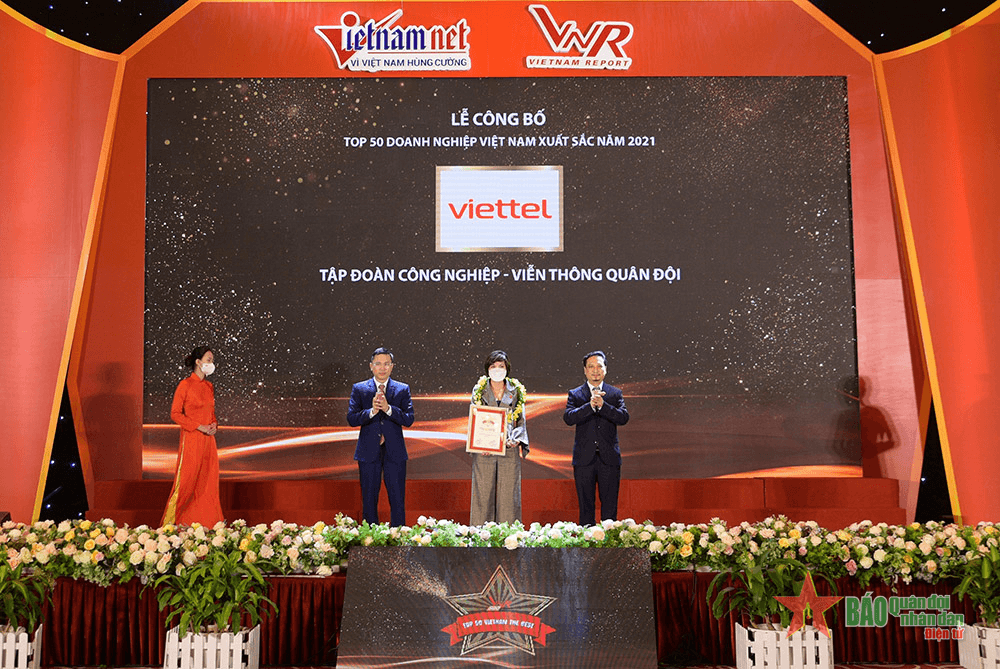 Viettel đứng đầu Top 50 Doanh nghiệp xuất sắc nhất Việt Nam