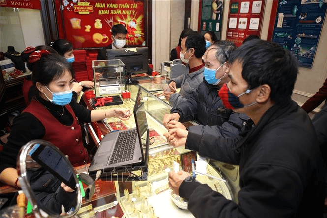 Vàng tăng, giảm trái chiều trong phiên đầu tuần