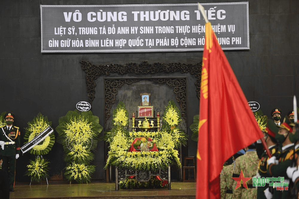 Tổ chức trọng thể lễ tang liệt sĩ, Trung tá Đỗ Anh