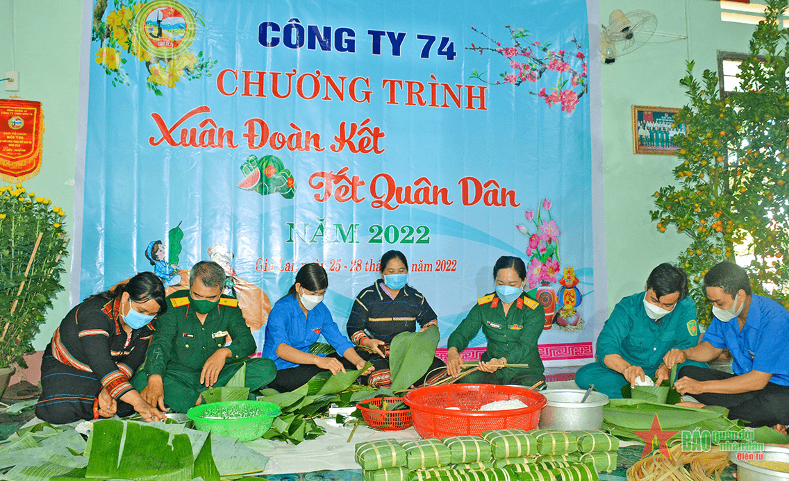 Công ty 74 tổ chức Chương trình “Xuân đoàn kết - Tết quân dân”