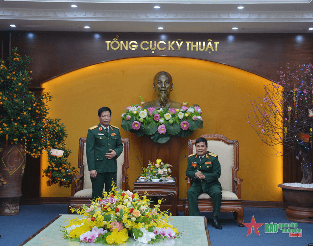 Bộ Tổng Tham mưu chúc Tết một số cơ quan, đơn vị ngày đầu năm mới