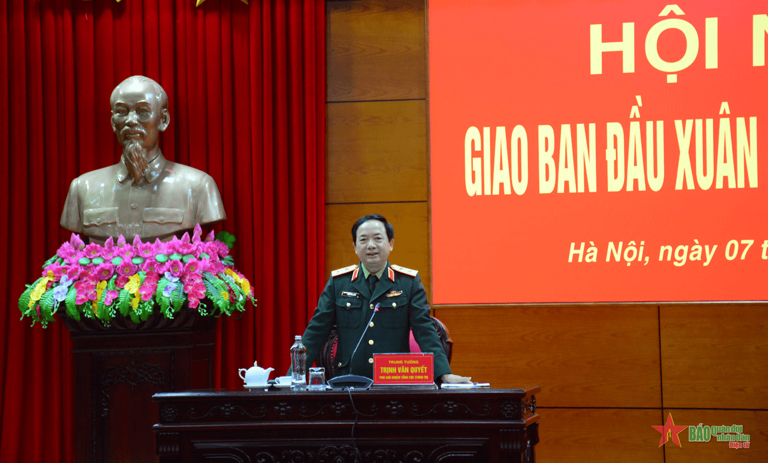 Tổng cục Chính trị tổ chức Hội nghị giao ban đầu xuân Nhâm Dần năm 2022