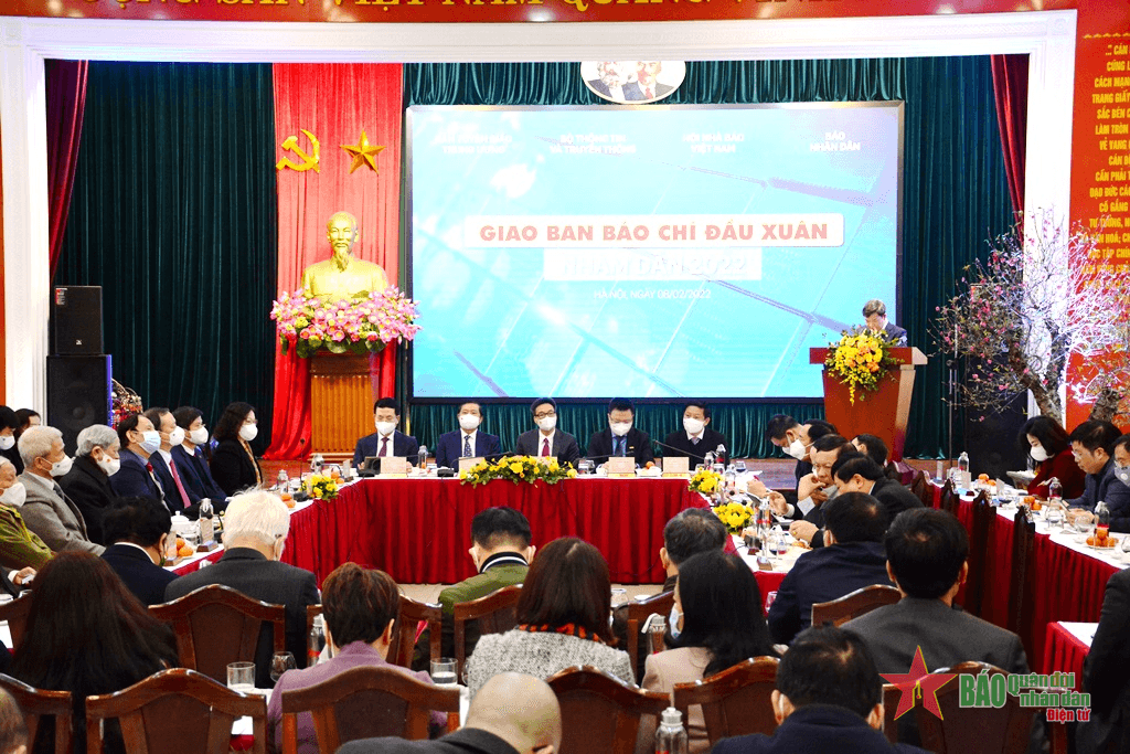 Hội nghị giao ban báo chí đầu Xuân Nhâm Dần 2022: Cơ quan báo chí nỗ lực thông tin nhiều vấn đề dư luận quan tâm