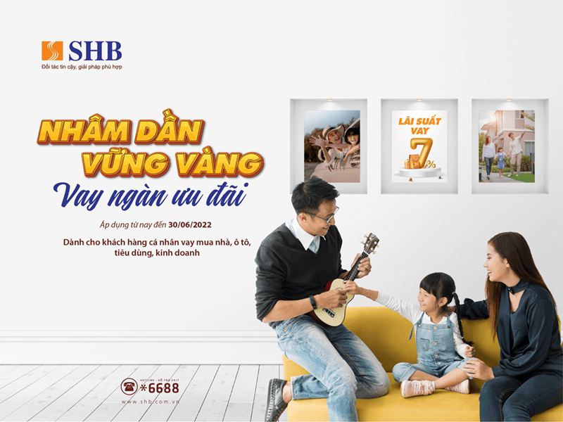 “Nhâm Dần vững vàng - Vay ngàn ưu đãi” cùng SHB