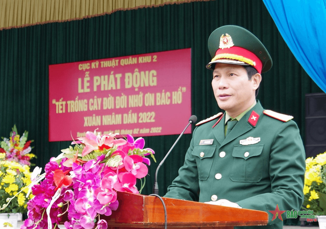 Cục Kỹ thuật Quân khu 2 phát động "Tết trồng cây đời đời nhớ ơn Bác Hồ" Xuân Nhâm Dần 2022