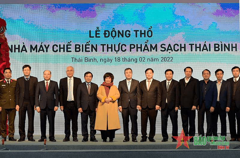 Tập đoàn TH tổ chức động thổ xây dựng Nhà máy chế biến thực phẩm sạch Thái Bình