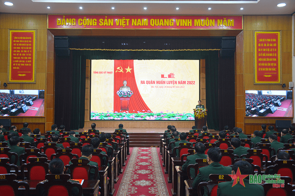 Tổng cục Kỹ thuật tổ chức Lễ ra quân huấn luyện năm 2022
