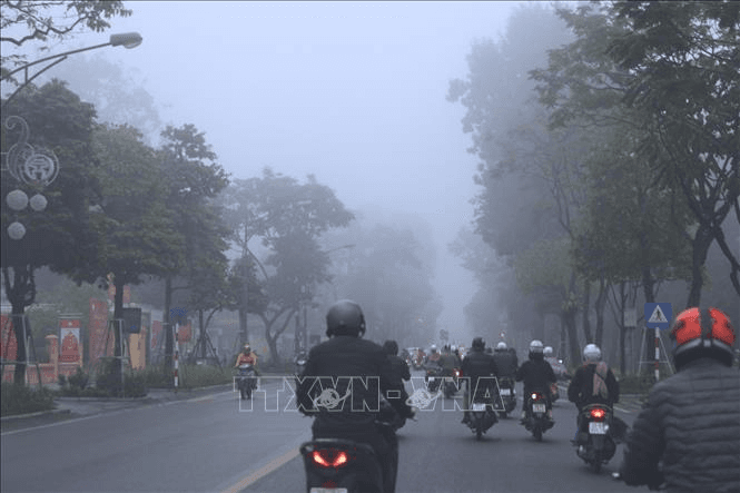 Bắc Bộ và Bắc Trung Bộ có sương mù, trời tiếp tục rét về đêm và sáng