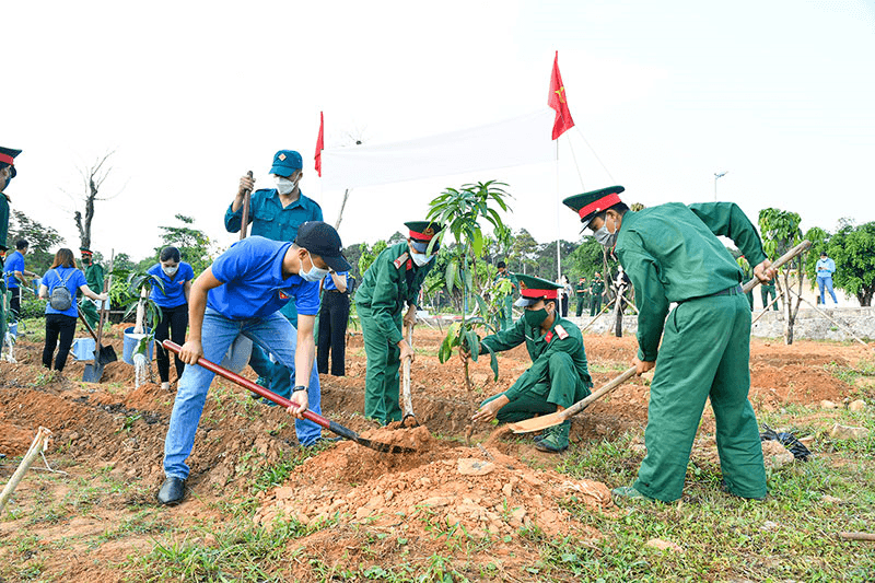 Lữ đoàn 950 (Quân khu 9): Phát động “Tết trồng cây đời đời nhớ ơn Bác Hồ”