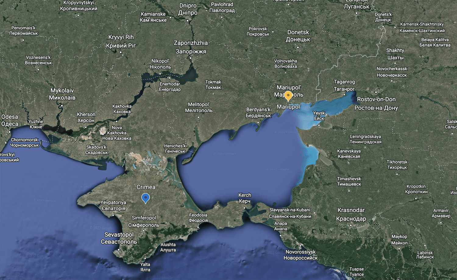 Nga tuyên bố đã thiết lập hành lang trên bộ nối Crimea với Donbass