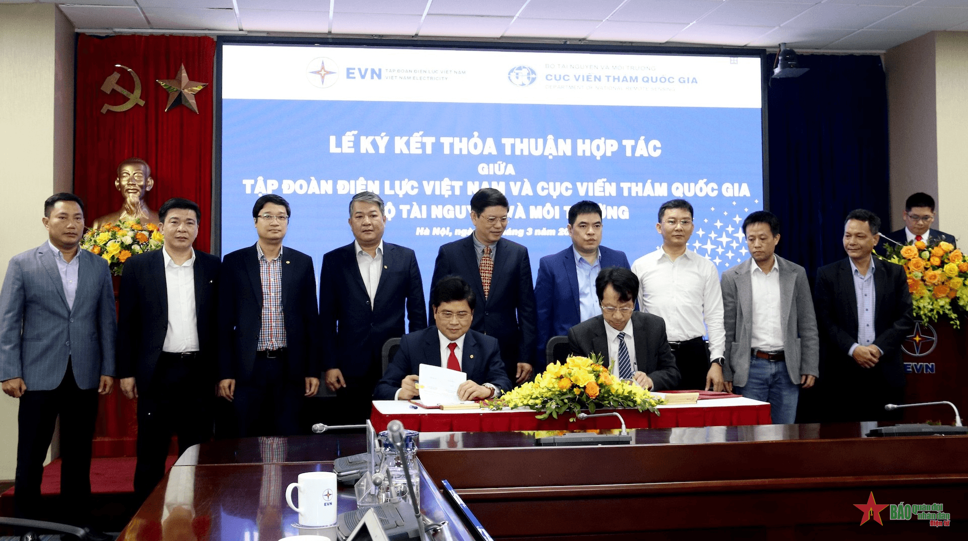 EVN hợp tác với Cục Viễn thám để khảo sát, quản lý hệ thống điện