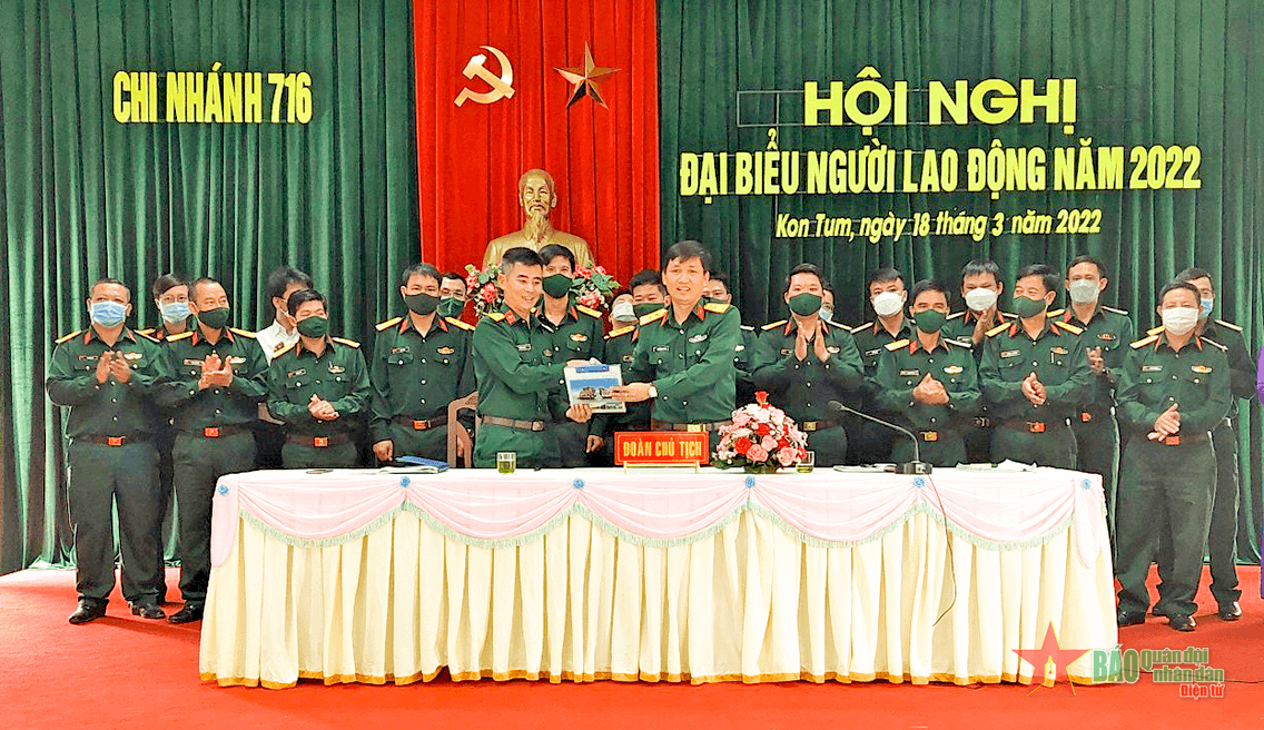 Chi nhánh 716 tổ chức Hội nghị đại biểu người lao động năm 2022