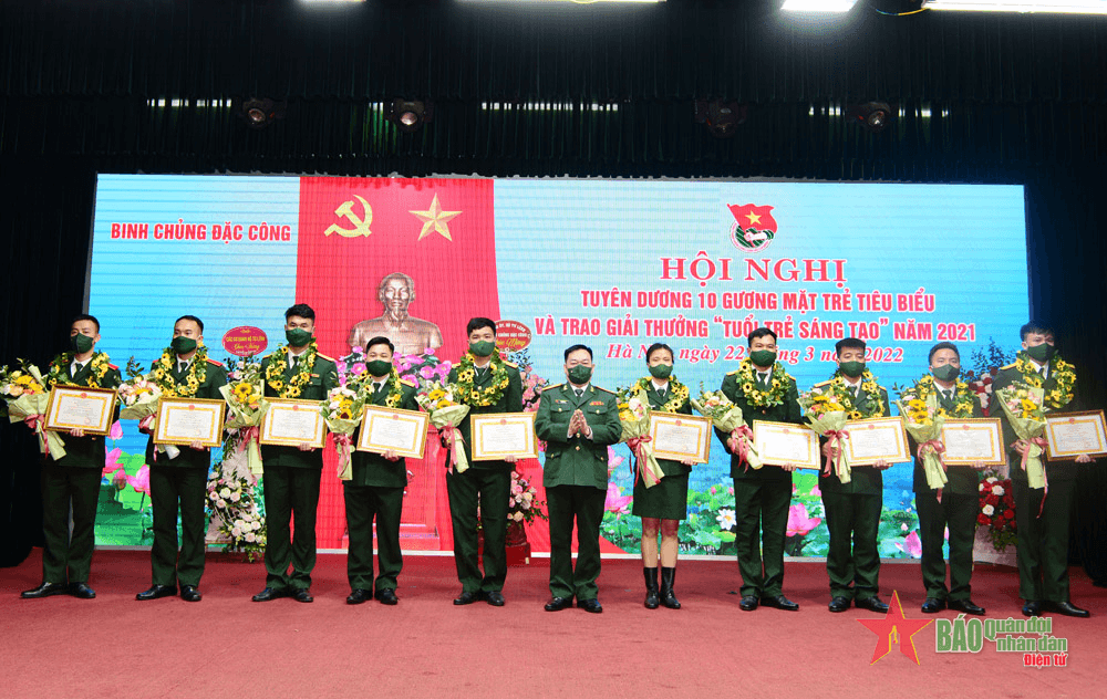 Binh chủng Đặc công tuyên dương 10 gương mặt trẻ tiêu biểu