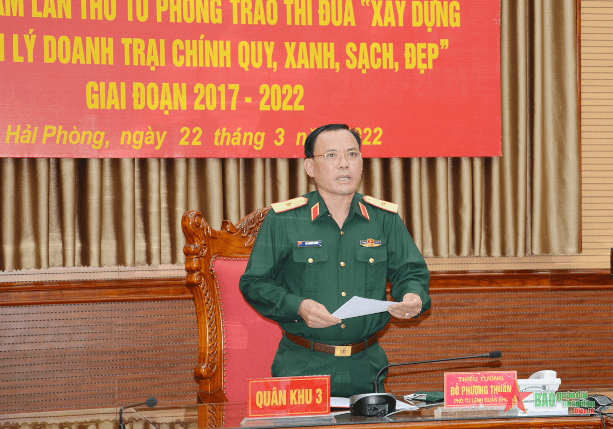 Quân khu 3 sơ kết 5 năm lần thứ tư phong trào thi đua xây dựng và quản lý doanh trại