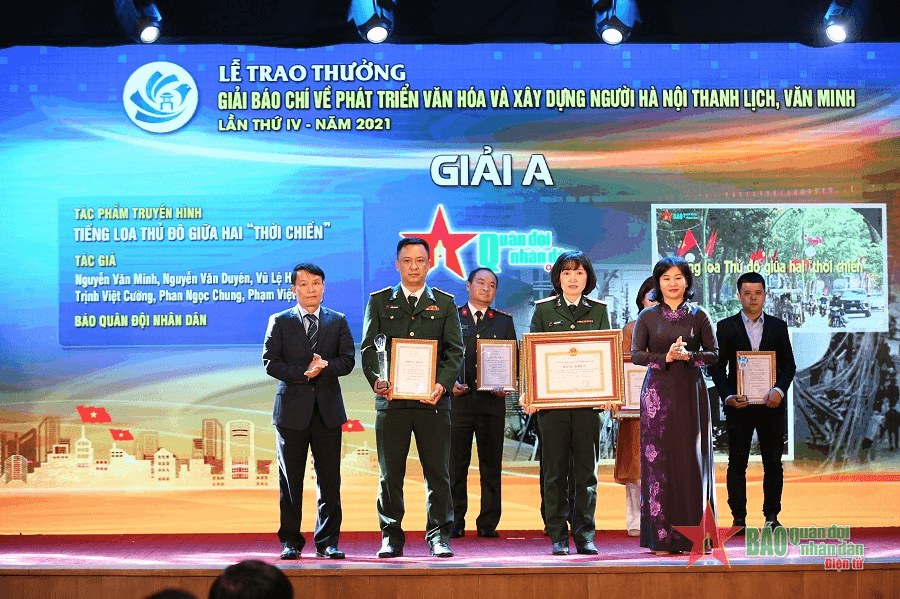 Báo Quân đội nhân dân đoạt nhiều giải thưởng tại 2 giải báo chí của Hà Nội