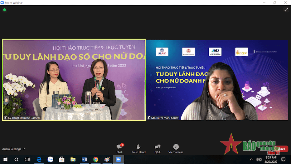Nâng cao tư duy lãnh đạo số cho nữ doanh nhân
