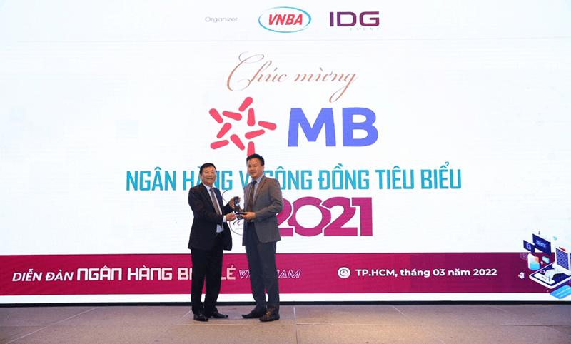 Ngân hàng Quân đội - “Ngân hàng tiêu biểu vì cộng đồng” năm 2021