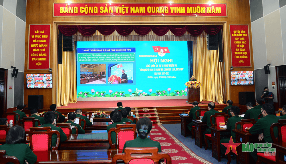 Binh chủng Thông tin liên lạc đạt nhiều kết quả tích cực trong xây dựng và quản lý doanh trại