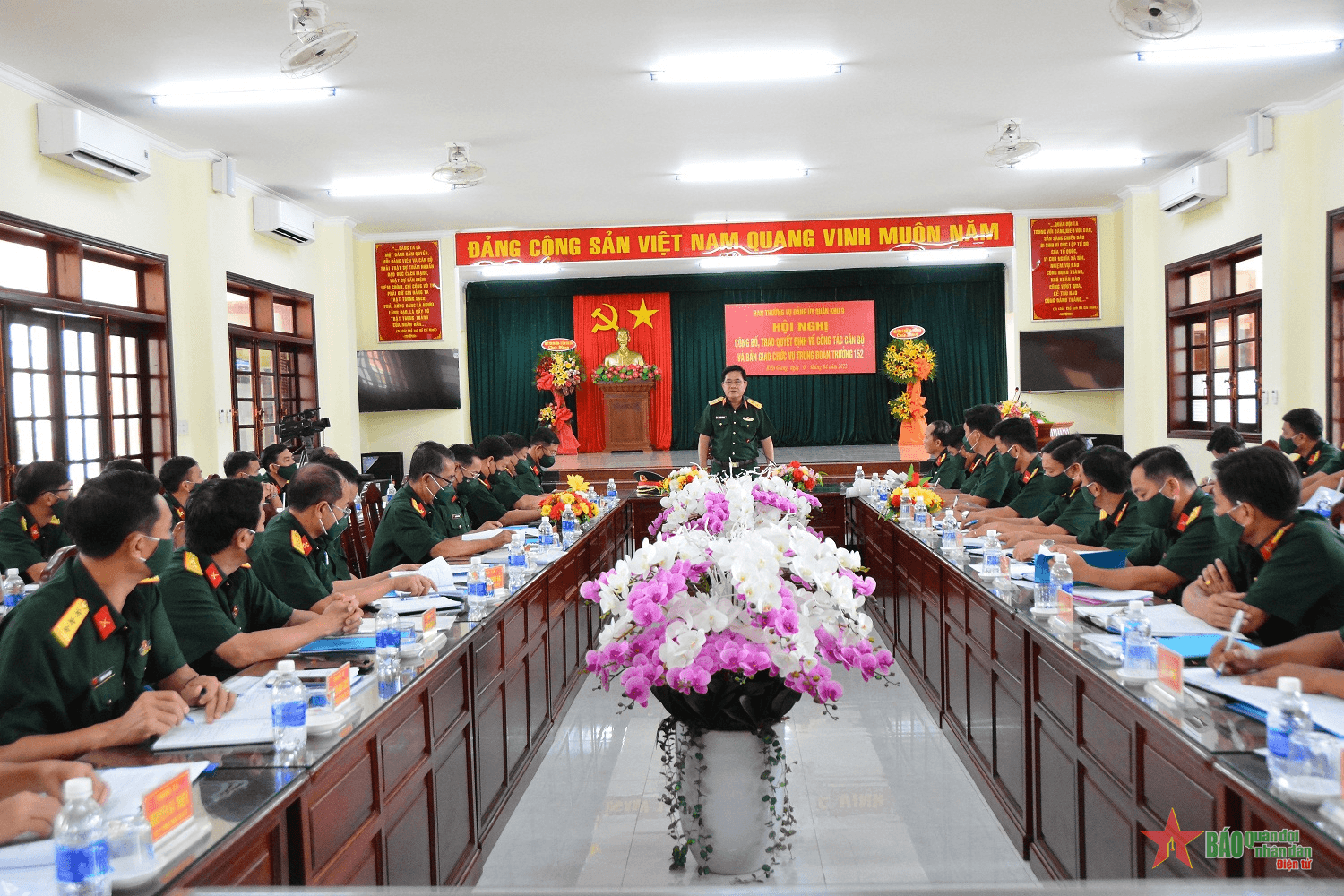 Quân khu 9 trao quyết định công tác cán bộ Trung đoàn 152