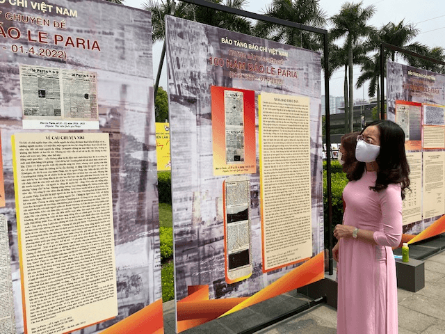 Trưng bày về "100 năm Báo Le Paria" tại Hội Báo toàn quốc 2022