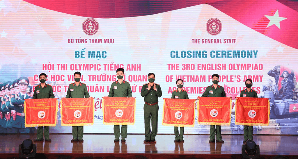 Bế mạc Hội thi Olympic tiếng Anh các nhà trường quân đội