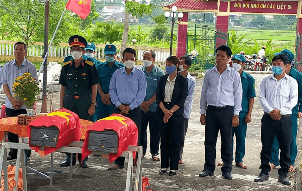 Quảng Ngãi: Quy tập hai hài cốt liệt sĩ về nghĩa trang