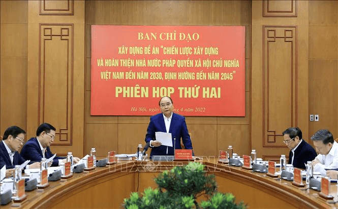 Chủ tịch nước chủ trì Phiên họp thứ hai Đề án chiến lược xây dựng Nhà nước pháp quyền