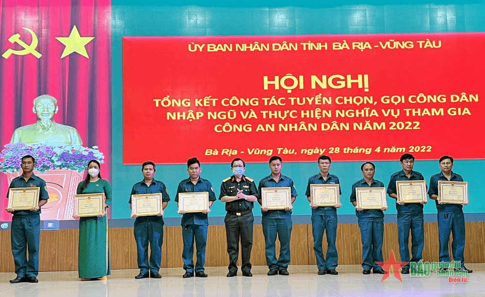 Tỉnh Bà Rịa-Vũng Tàu tổng kết công tác tuyển quân năm 2022
