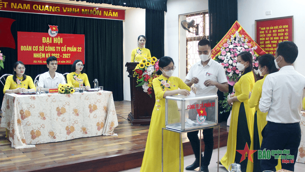 Đại hội Đoàn cơ sở Công ty Cổ phần 22, nhiệm kỳ 2022-2027