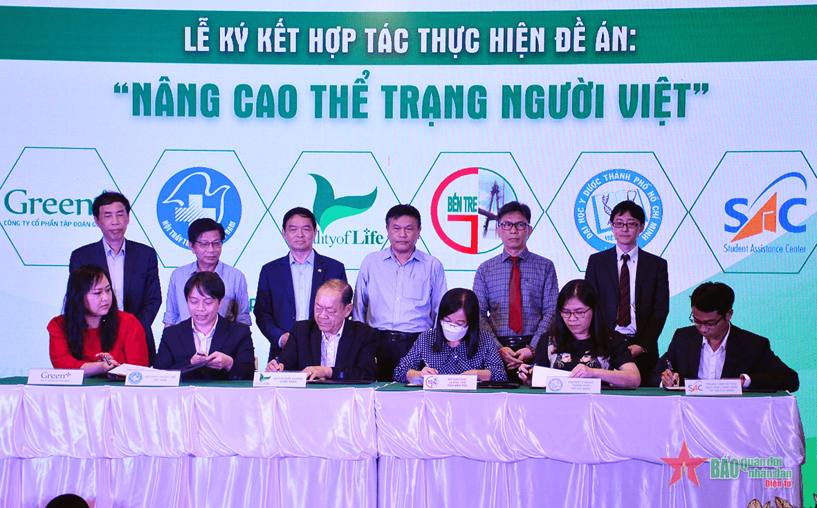 Ký kết thực hiện đề án “Nâng cao thể trạng người Việt”