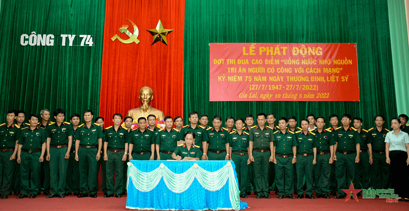 Công ty 74: Nhiều hoạt động tri ân trong dịp kỷ niệm 75 năm Ngày Thương binh-Liệt sĩ