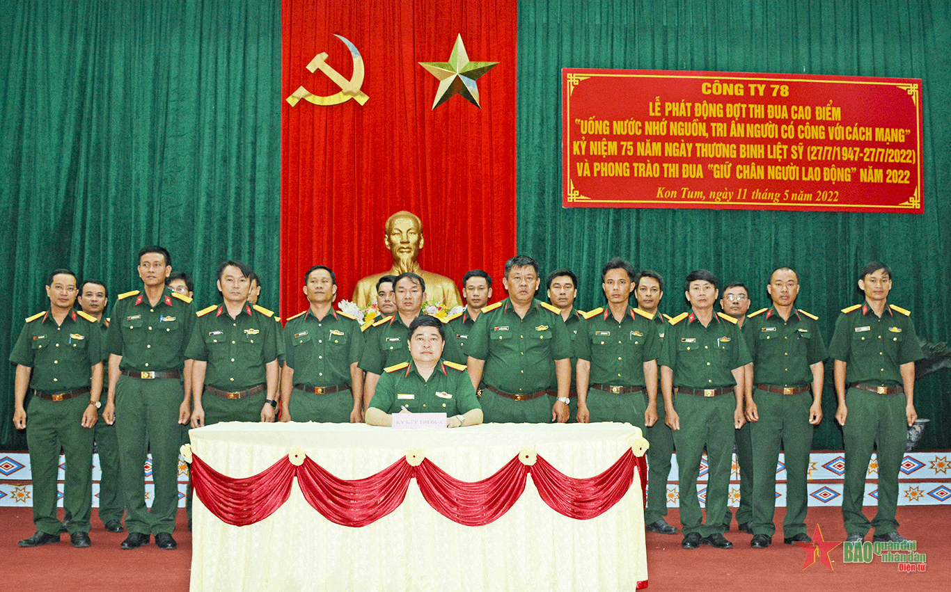 Công ty 78 phát động đợt thi đua cao điểm “Uống nước nhớ nguồn, tri ân người có công với cách mạng”
