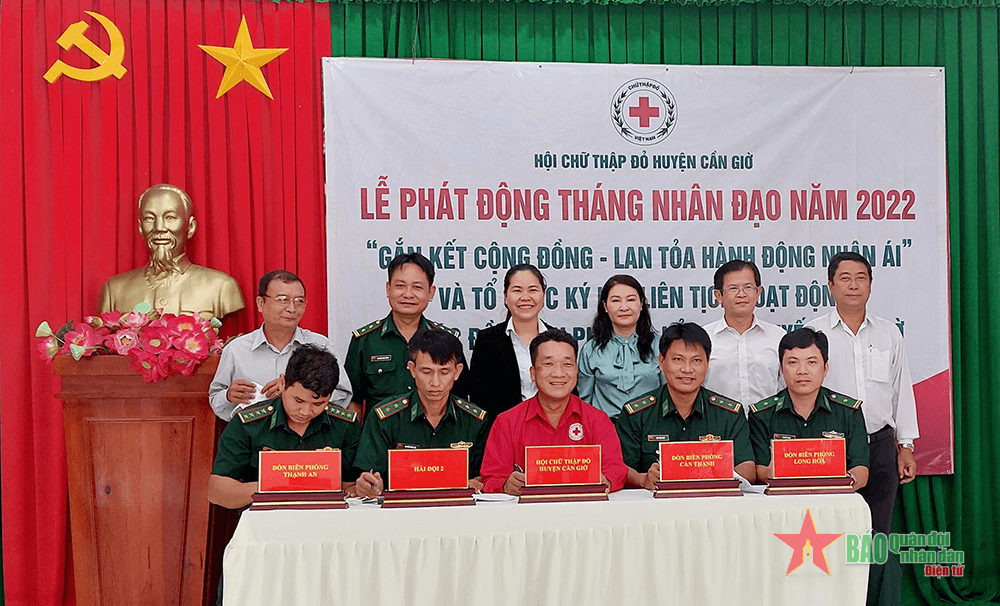 TP Hồ Chí Minh: Phối hợp hoạt động giữa Biên phòng biển và Hội Chữ thập đỏ huyện Cần Giờ