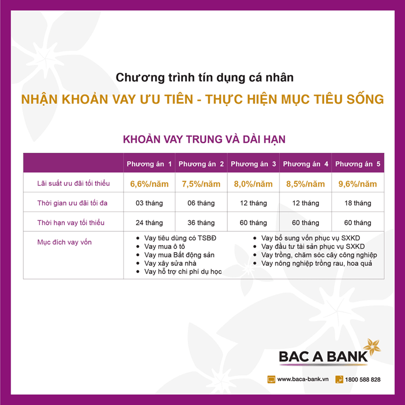 Nhận khoản vay ưu tiên từ Bac A Bank, khách hàng an tâm thực hiện mục tiêu sống