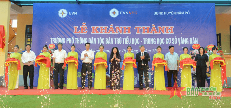 Khánh thành công trình Trường phổ thông dân tộc bán trú Tiểu học - Trung học cơ sở Vàng Đán