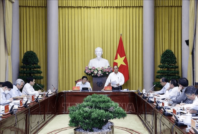 Chủ tịch nước làm việc với Thường trực Ban chỉ đạo Đề án xây dựng Nhà nước pháp quyền