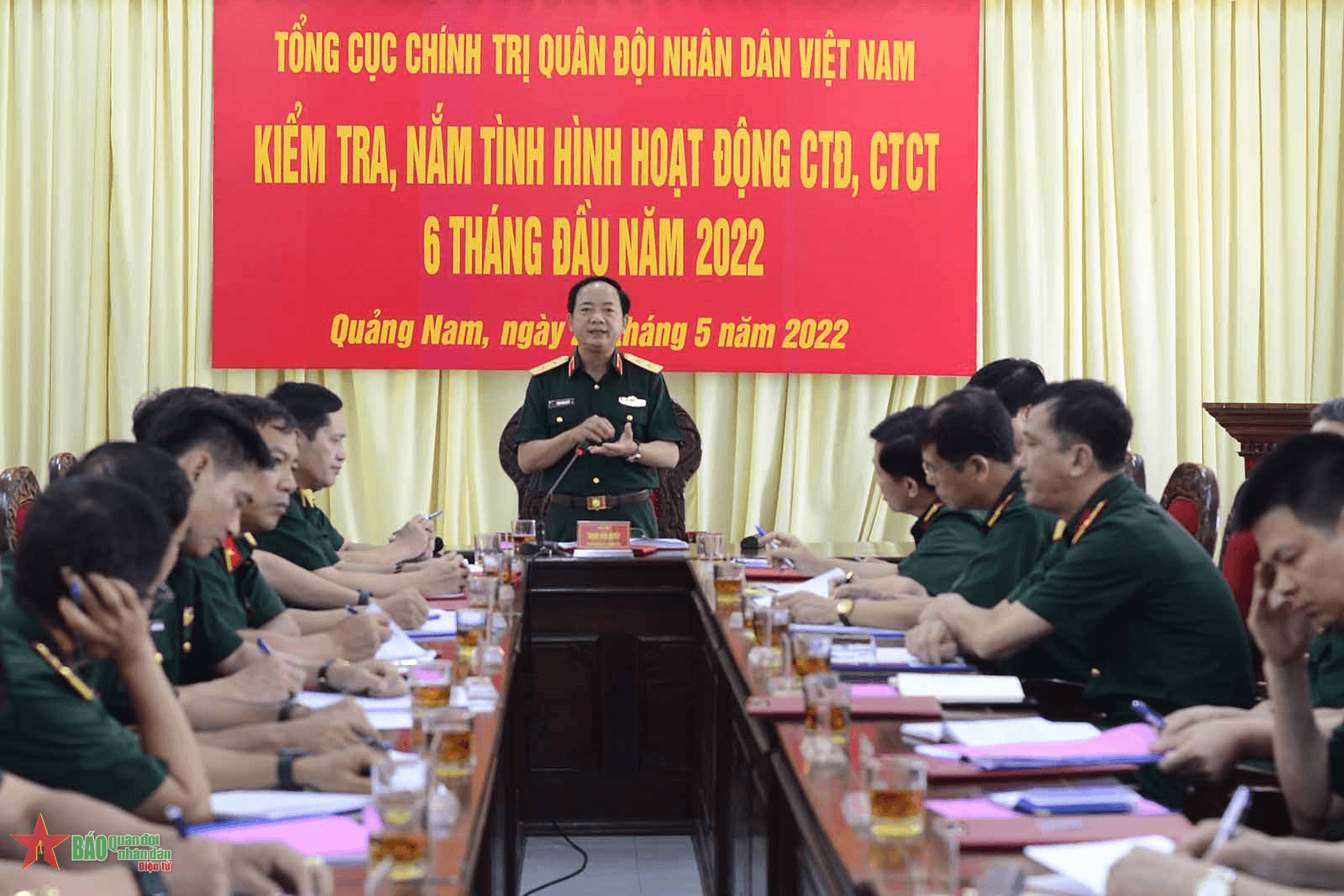 Đoàn công tác Tổng cục Chính trị kiểm tra các đơn vị tại Quảng Nam