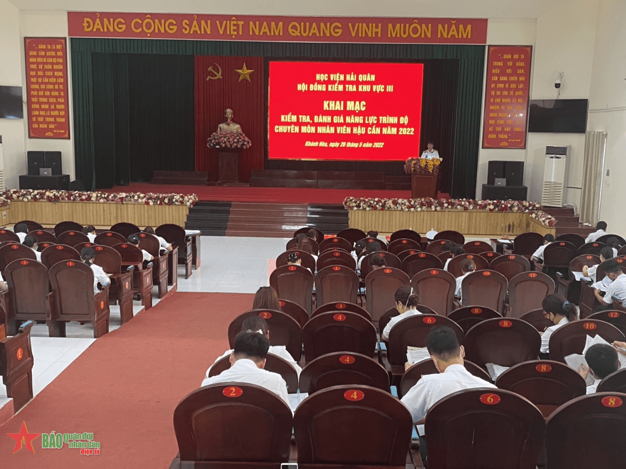 Kiểm tra đánh giá năng lực, trình độ chuyên môn nhân viên hậu cần Cụm lực lượng IV hải quân