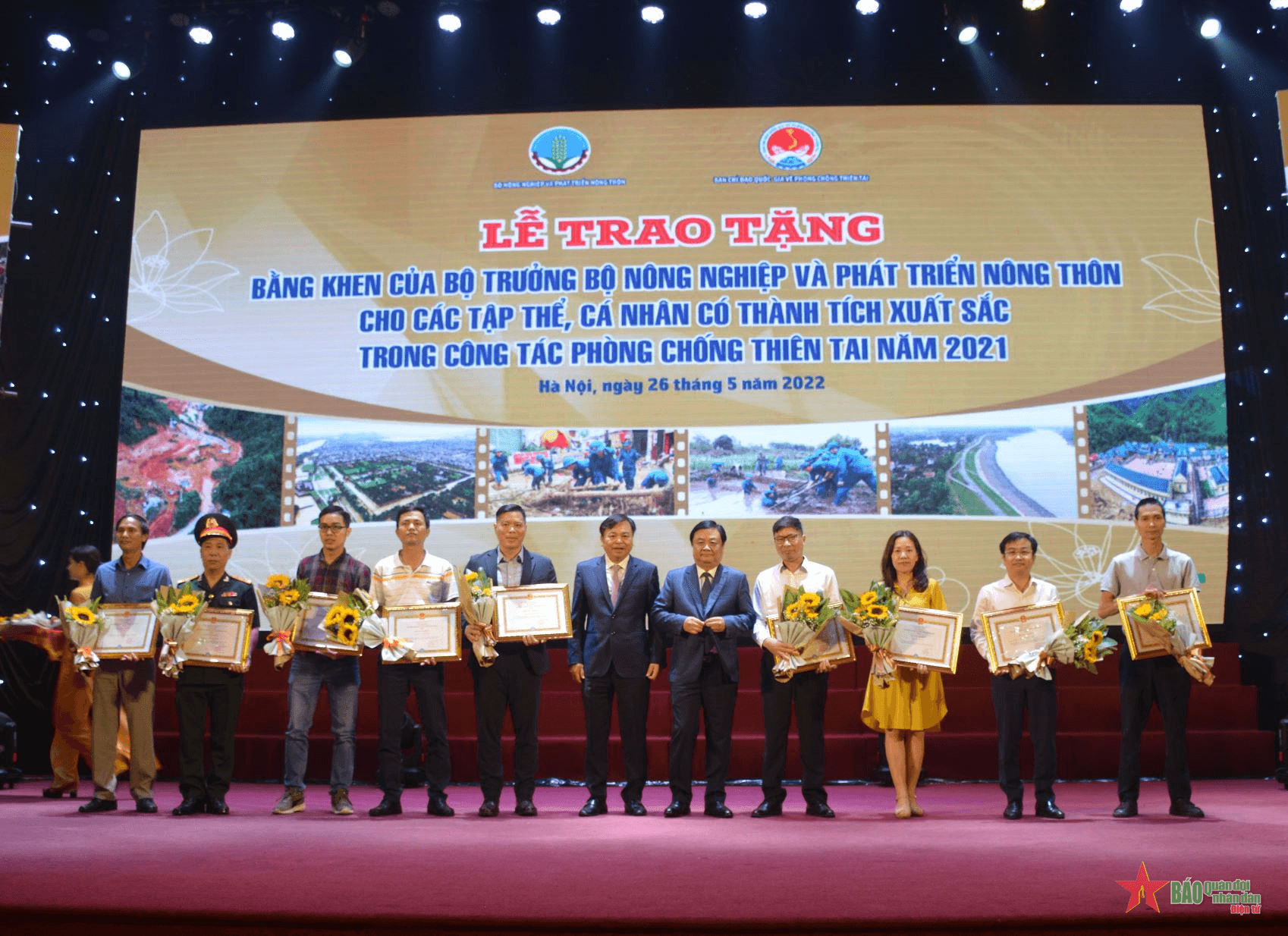 Lễ trao Giải Báo chí toàn quốc về Phòng, chống thiên tai lần thứ hai