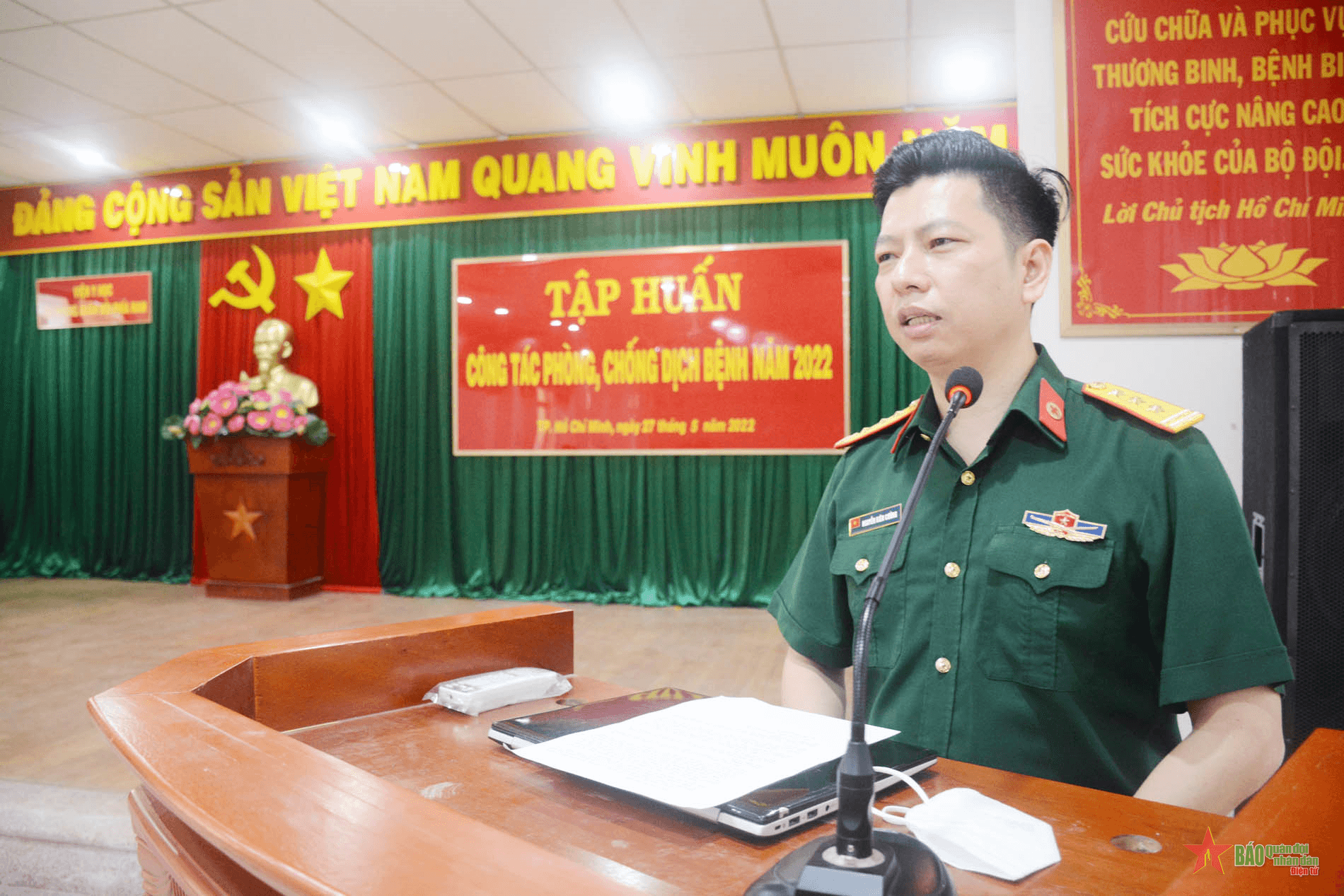 Viện Y học Dự phòng Quân đội phía Nam tập huấn phòng, chống dịch bệnh năm 2022