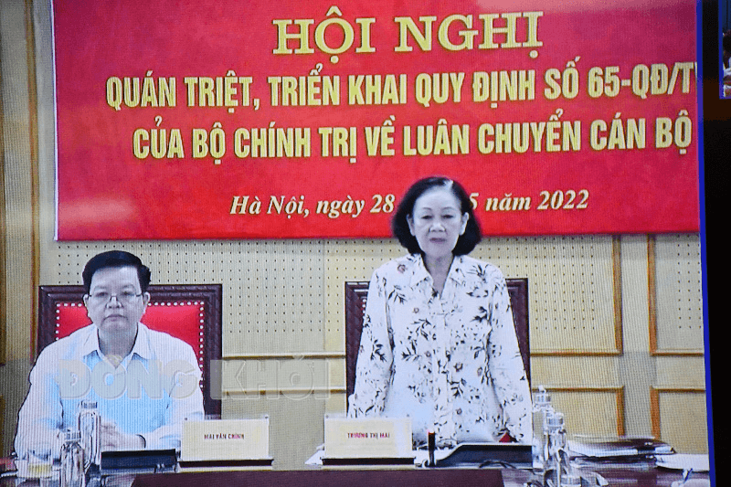 Quán triệt, triển khai Quy định số 65-QĐ/TW của Bộ Chính trị về luân chuyển cán bộ