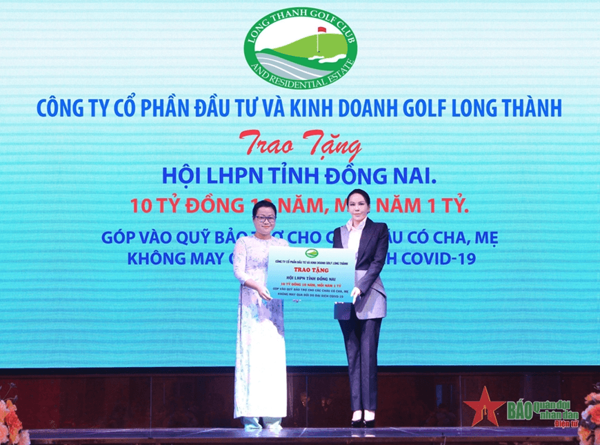 Golf Long Thành tài trợ 10 tỷ đồng cho chương trình “Mẹ đỡ đầu” tỉnh Đồng Nai