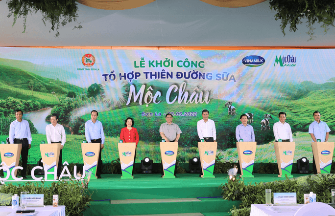 Mộc Châu Milk, Vinamilk ra mắt và khởi công dự án tổ hợp thiên đường sữa Mộc Châu