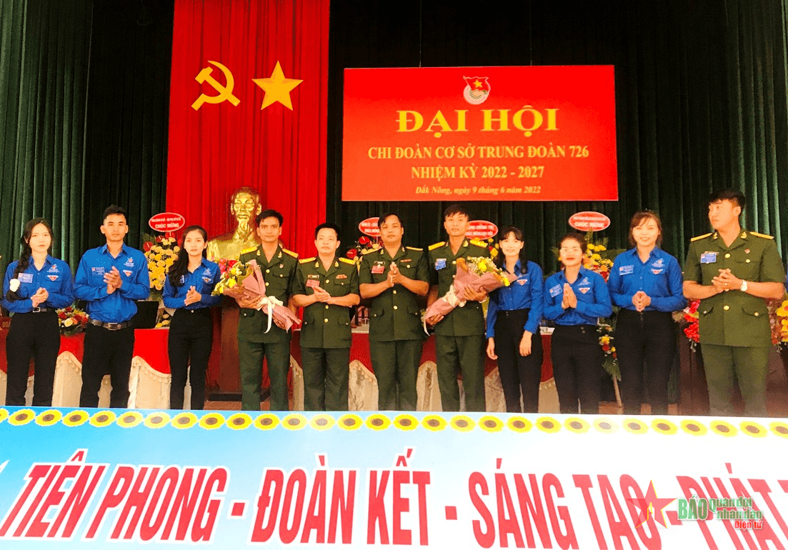 Chi đoàn cơ sở Trung đoàn 726 đại hội nhiệm kỳ 2022-2027