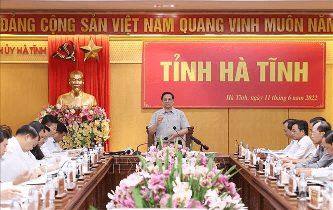Thủ tướng Phạm Minh Chính: Cần phát huy năng lực, trí tuệ, ý chí, bản lĩnh của con người Hà Tĩnh để vươn lên