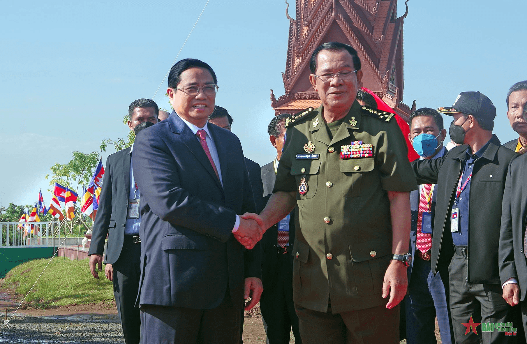 Thủ tướng Phạm Minh Chính dự Lễ kỷ niệm 45 năm “Con đường tiến đến đánh đổ chế độ diệt chủng Pol Pot” của Thủ tướng Campuchia Hun Sen