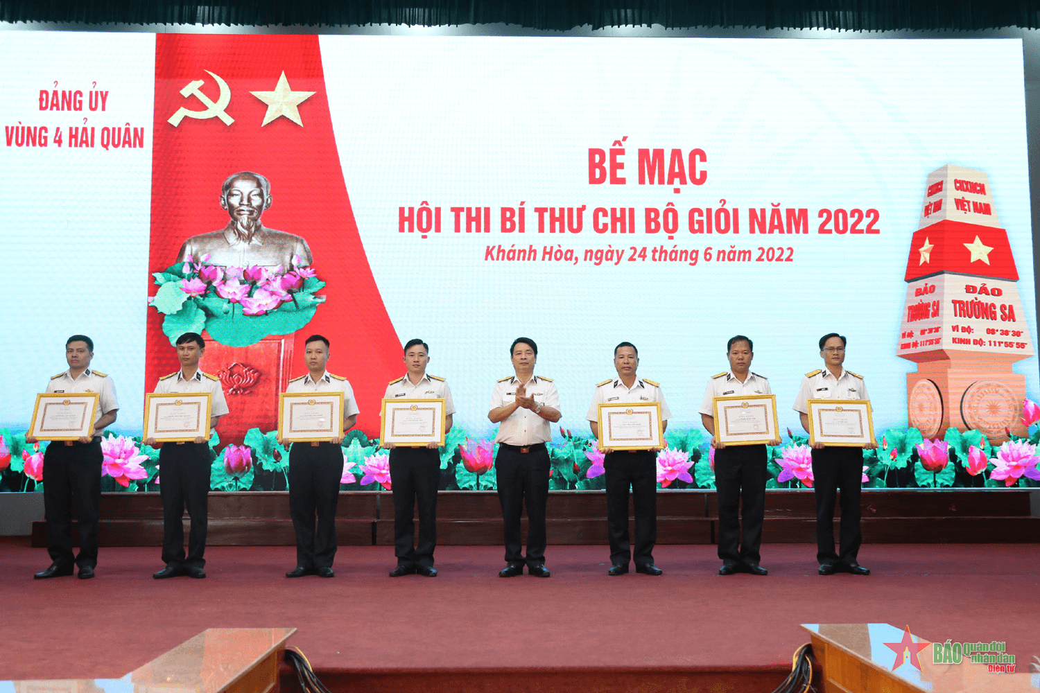 Vùng 4 Hải quân tổ chức Hội thi Bí thư chi bộ giỏi năm 2022