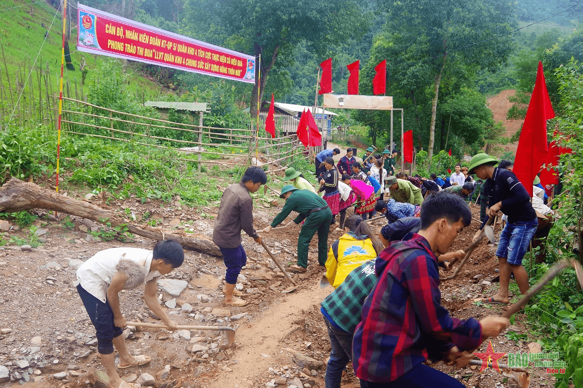 Đoàn Kinh tế - Quốc phòng 5 tổ chức hoạt động "Thanh niên tình nguyện hè năm 2022"