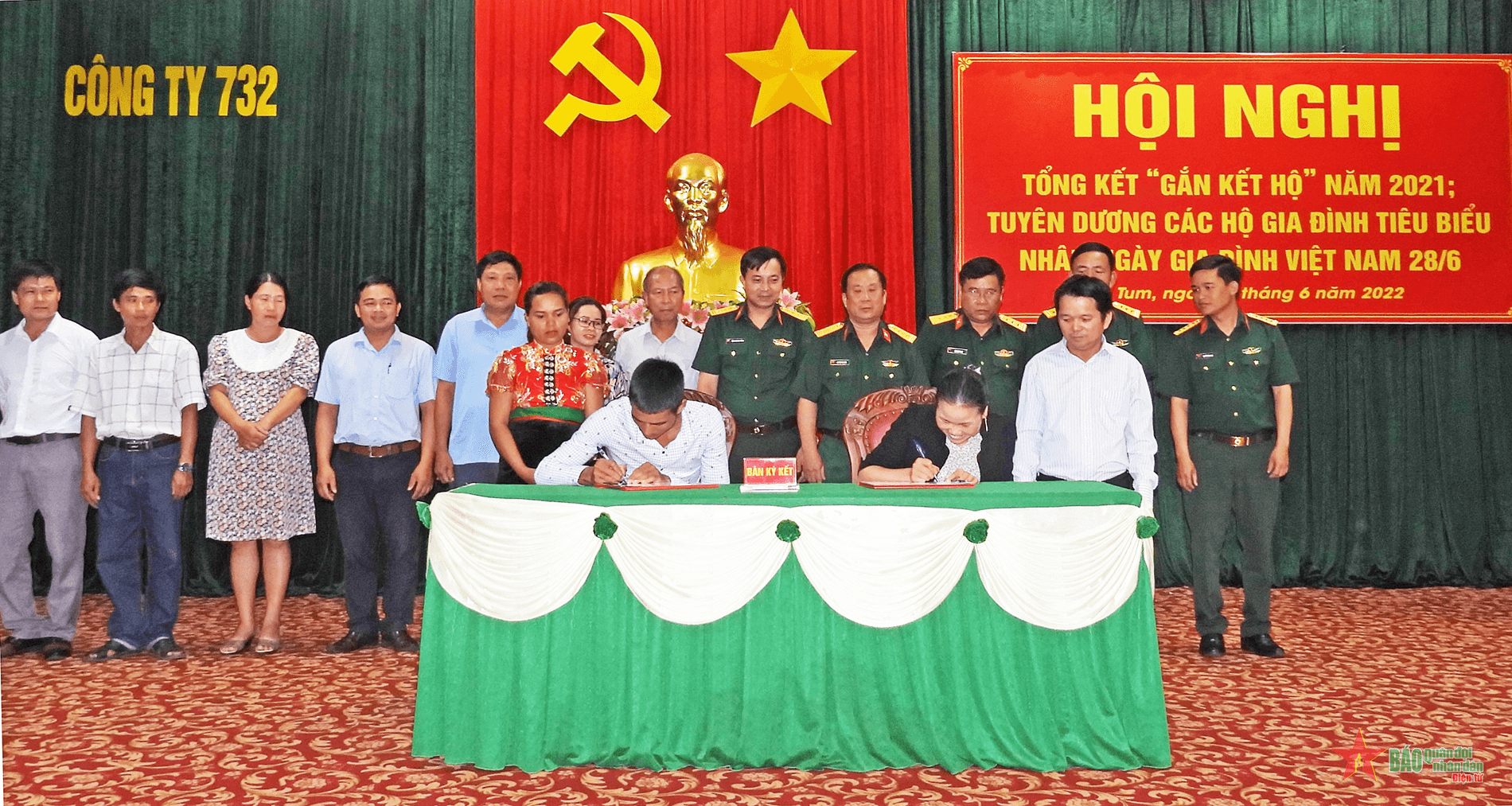 Công ty 732 duy trì hiệu quả 302 cặp hộ gắn kết